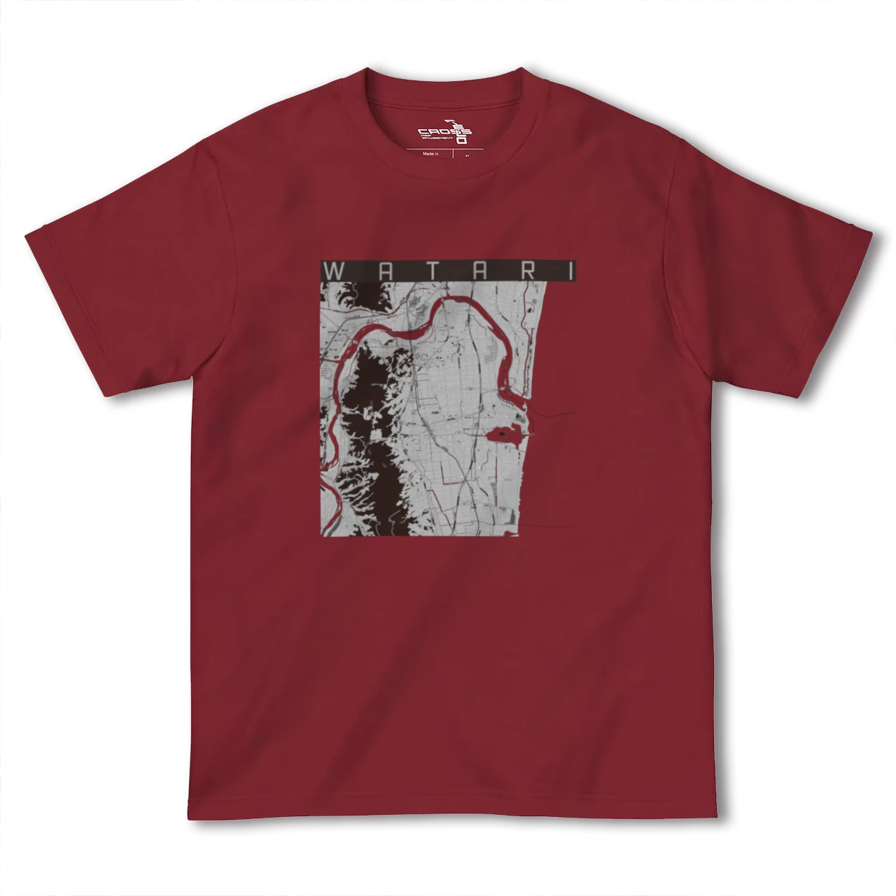 【亘理(宮城県)】地図柄ヘビーウェイトTシャツ