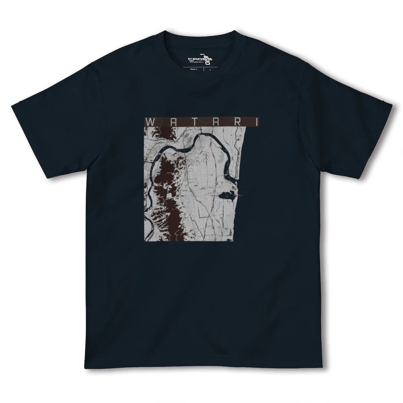 【亘理(宮城県)】地図柄ヘビーウェイトTシャツ