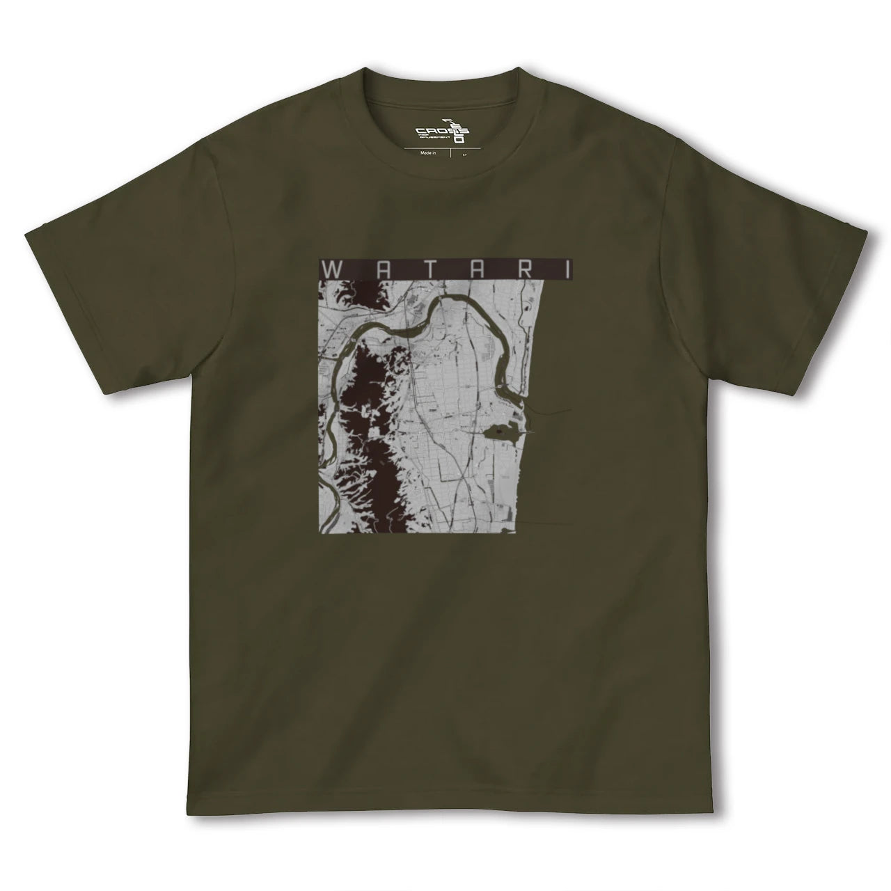 【亘理(宮城県)】地図柄ヘビーウェイトTシャツ