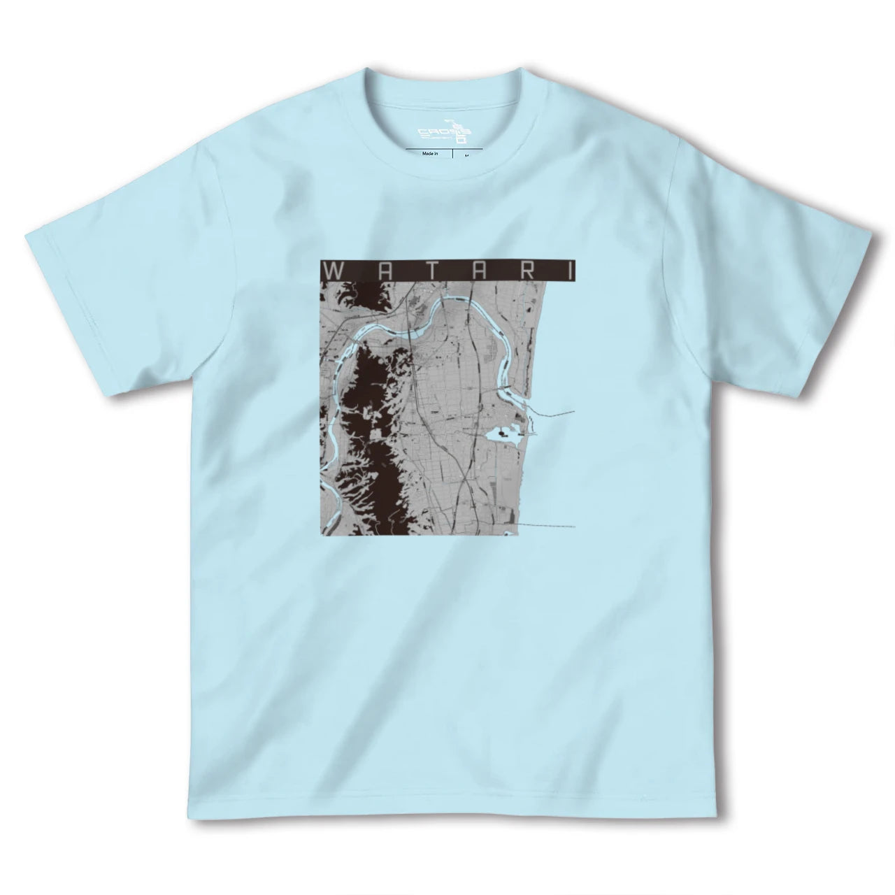 【亘理(宮城県)】地図柄ヘビーウェイトTシャツ