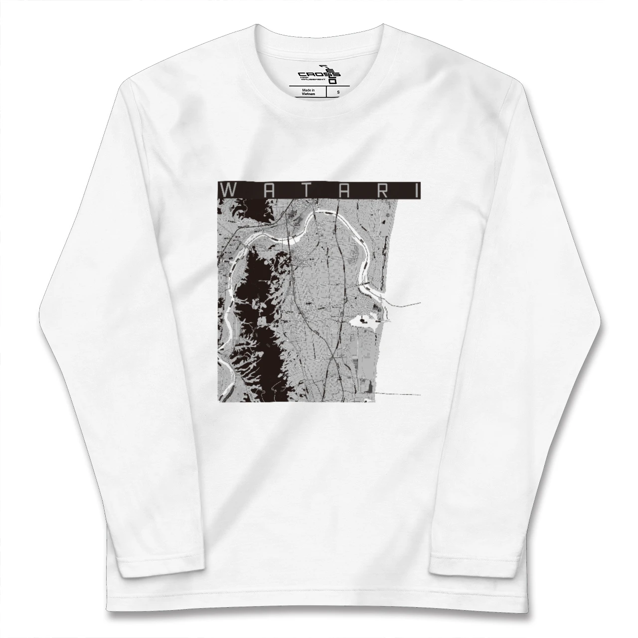【亘理(宮城県)】地図柄ロングスリーブTシャツ