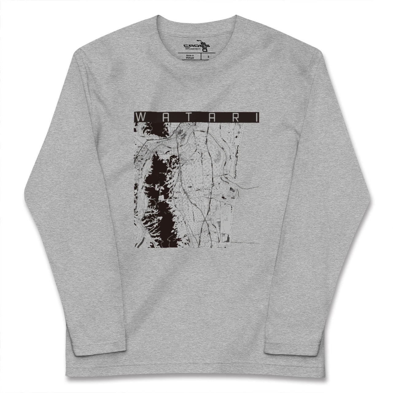 【亘理(宮城県)】地図柄ロングスリーブTシャツ