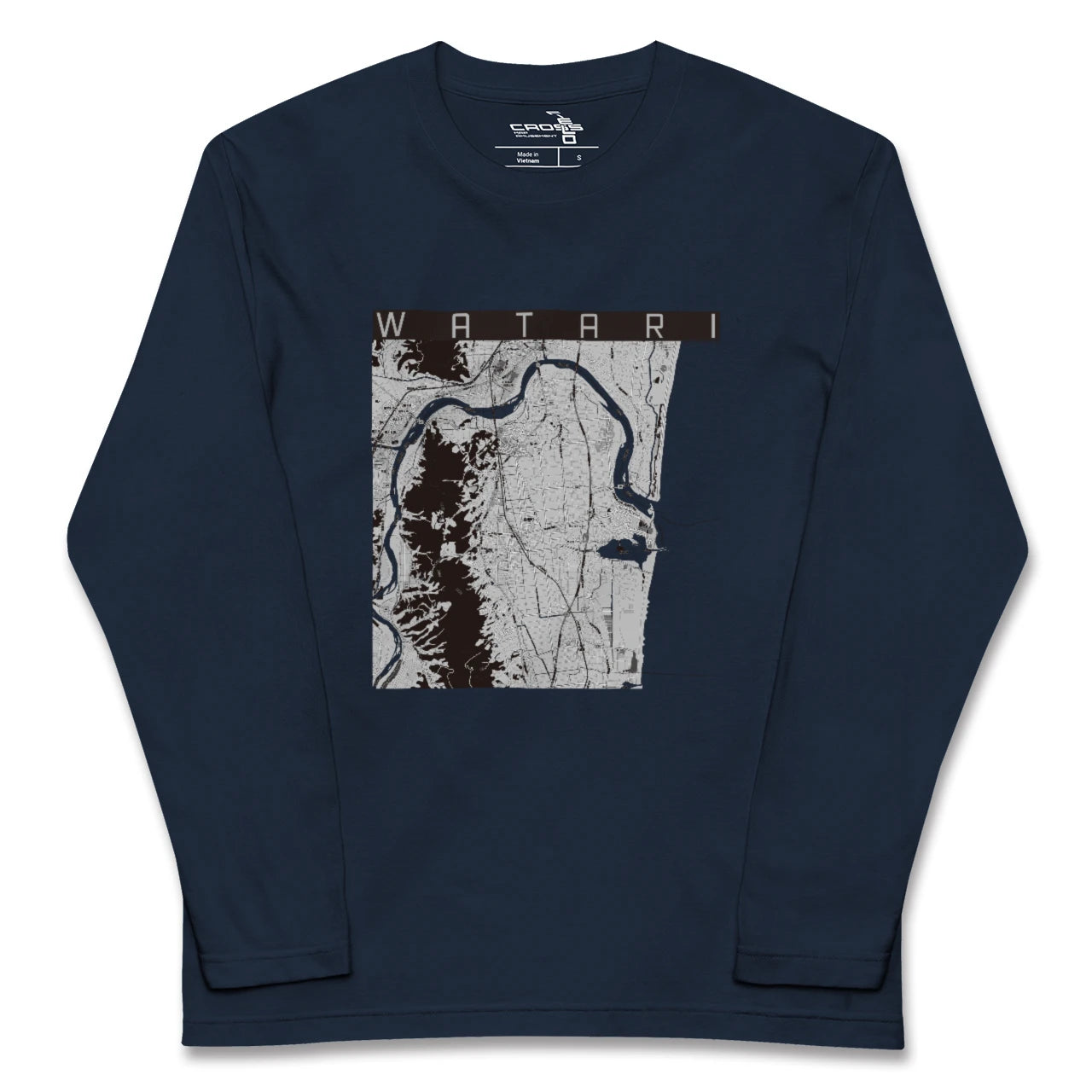 【亘理(宮城県)】地図柄ロングスリーブTシャツ