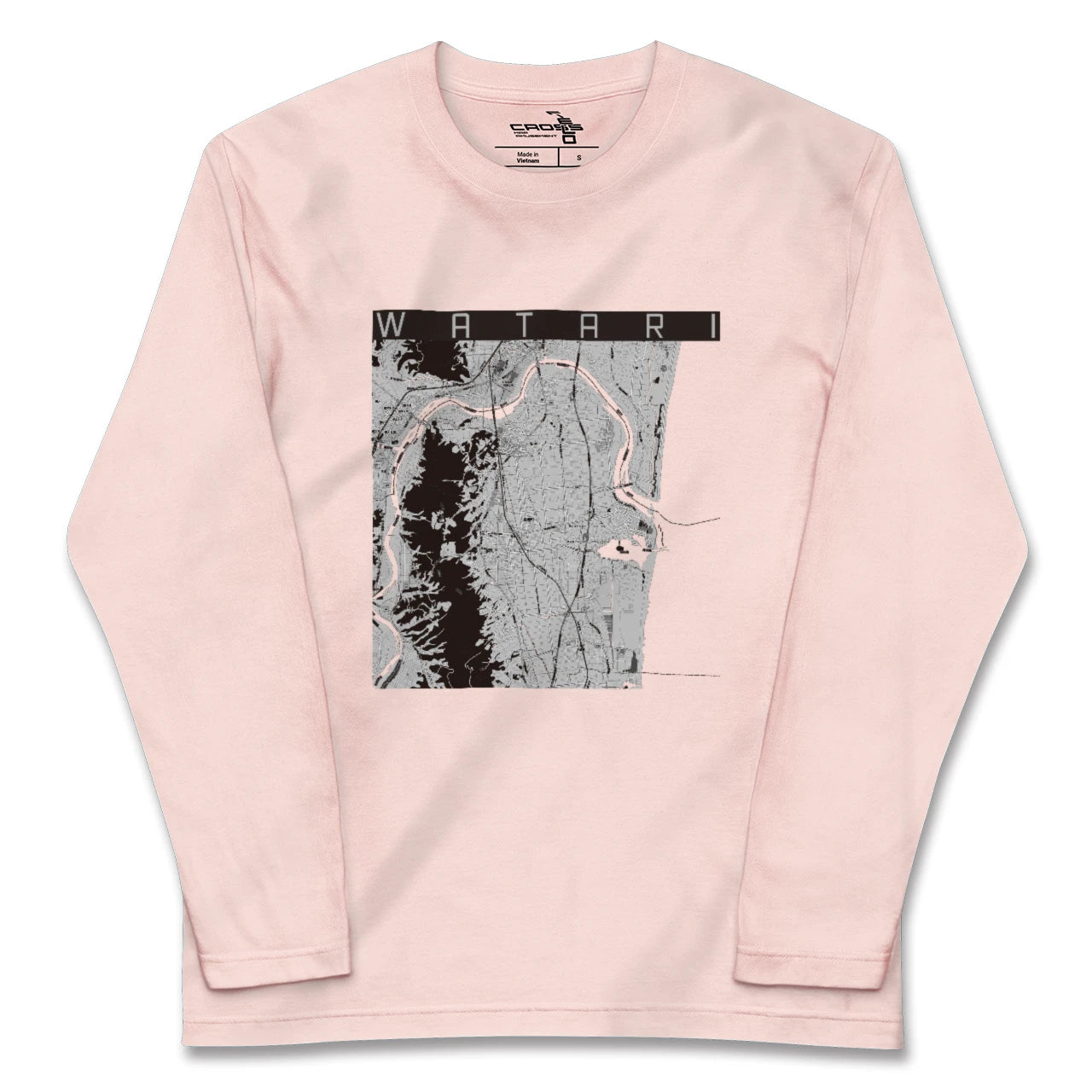 【亘理(宮城県)】地図柄ロングスリーブTシャツ