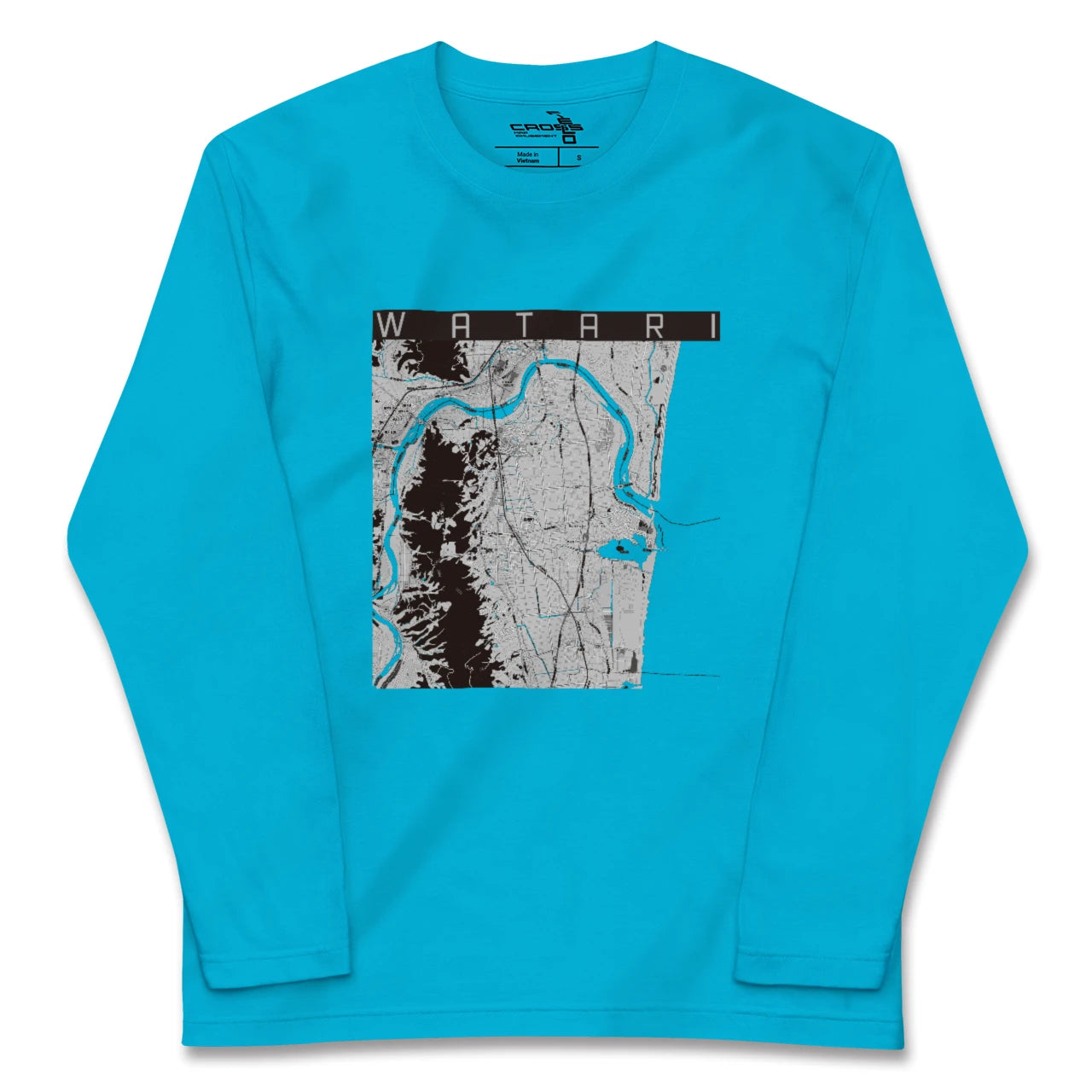 【亘理(宮城県)】地図柄ロングスリーブTシャツ