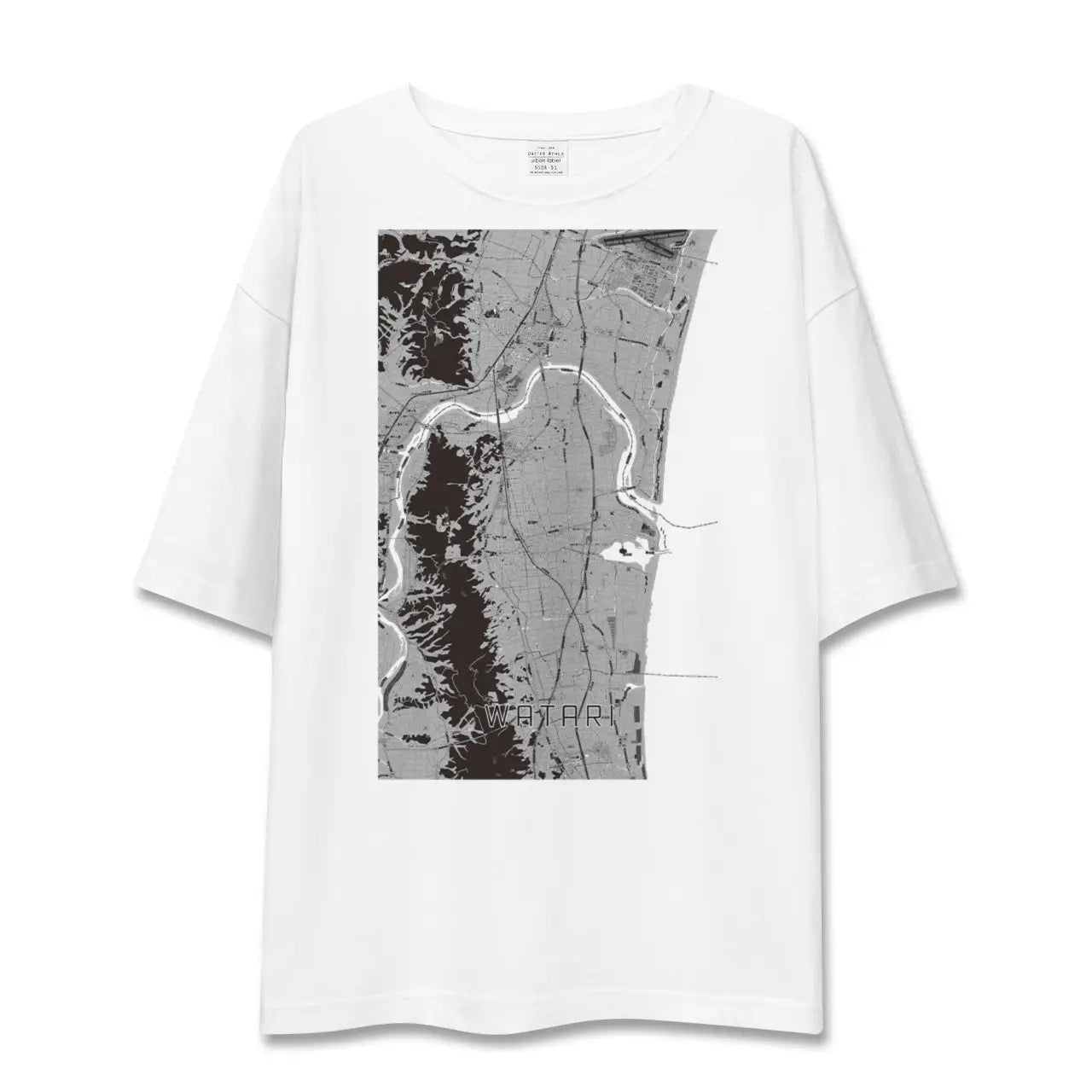 【亘理(宮城県)】地図柄ビッグシルエットTシャツ