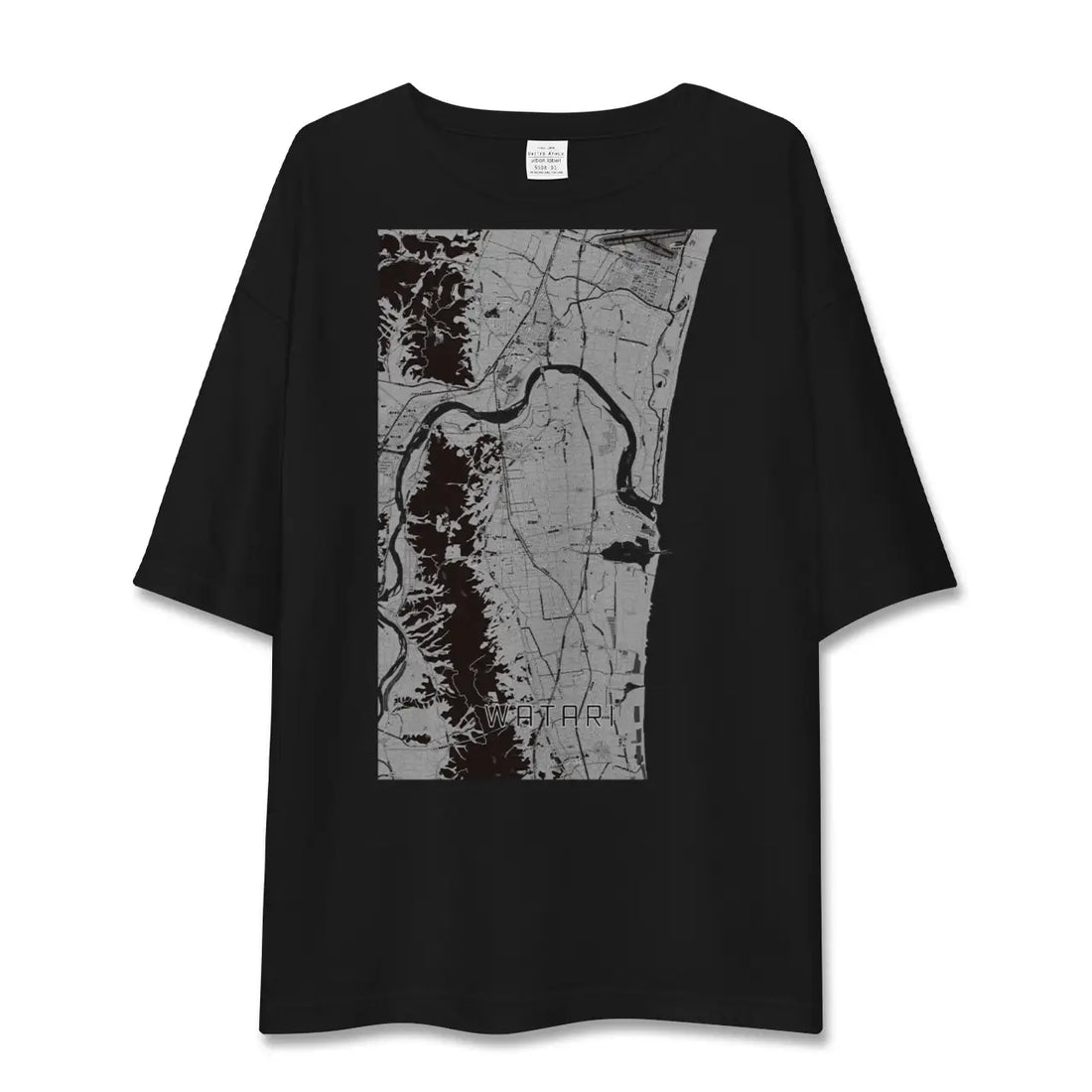 【亘理(宮城県)】地図柄ビッグシルエットTシャツ