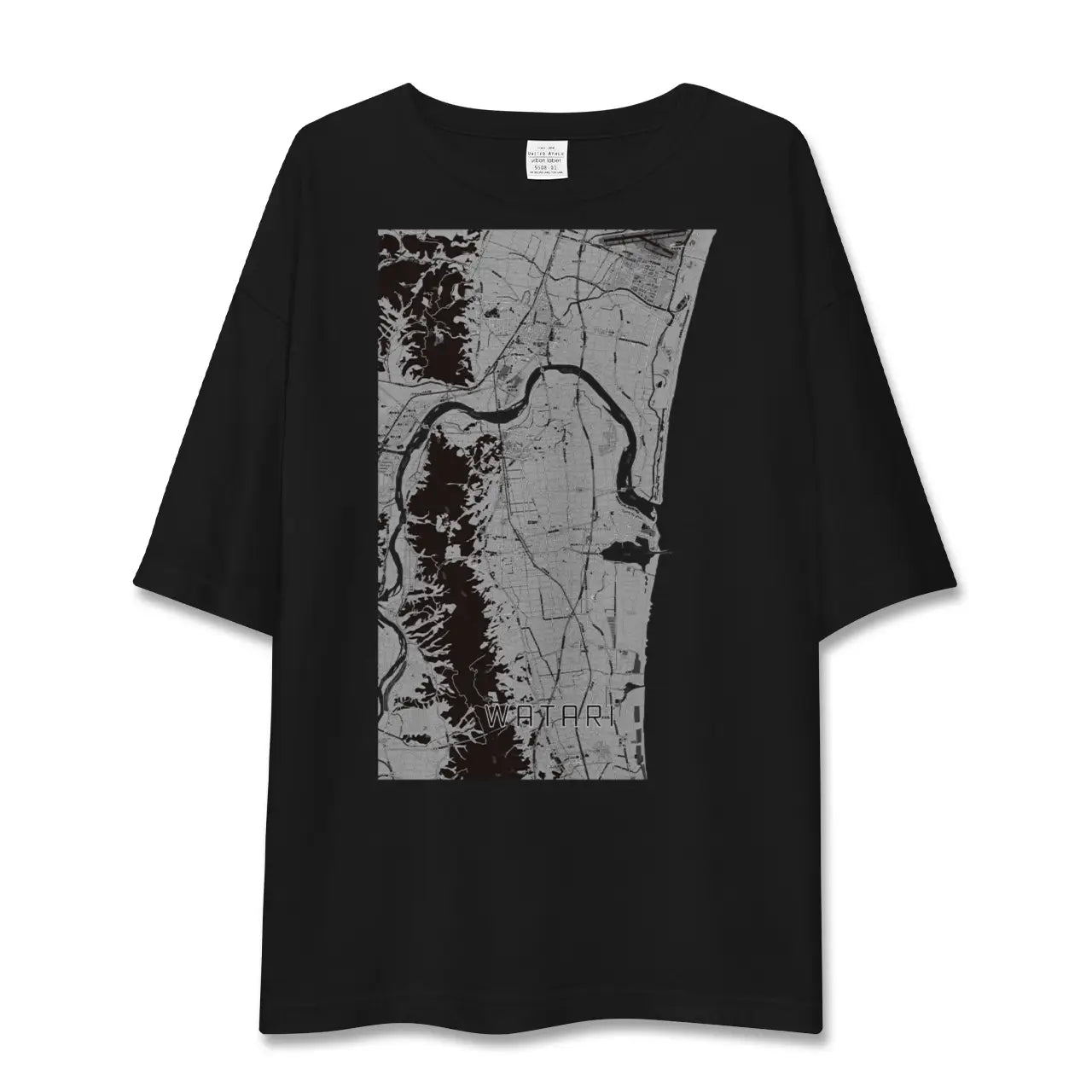 【亘理(宮城県)】地図柄ビッグシルエットTシャツ