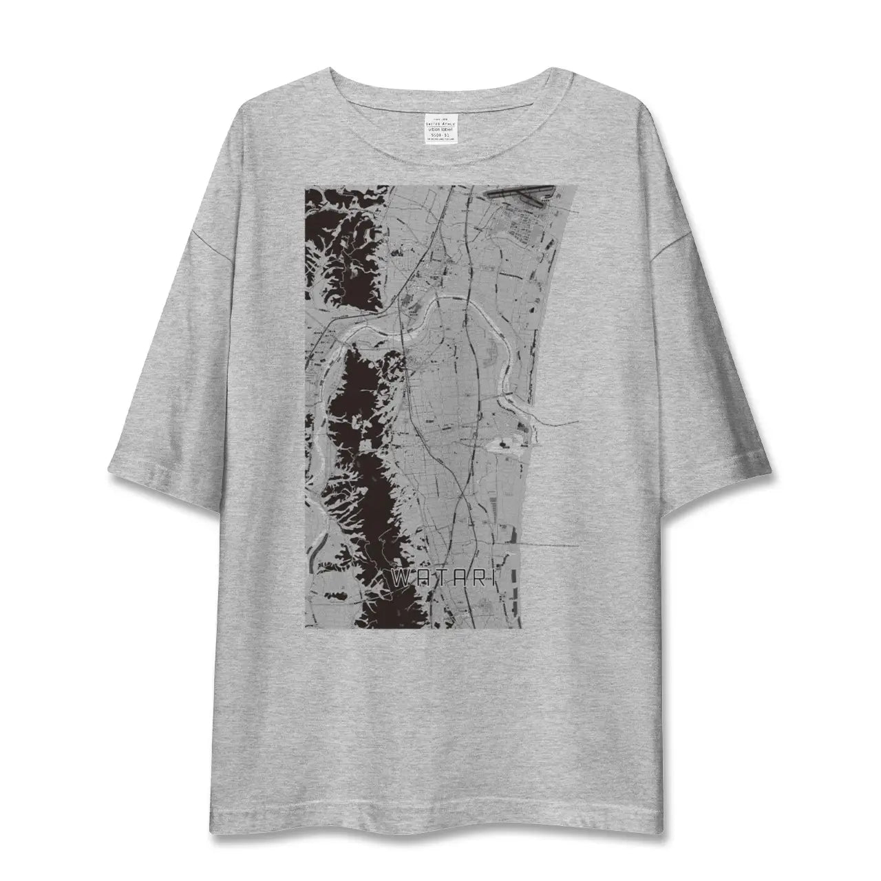 【亘理(宮城県)】地図柄ビッグシルエットTシャツ