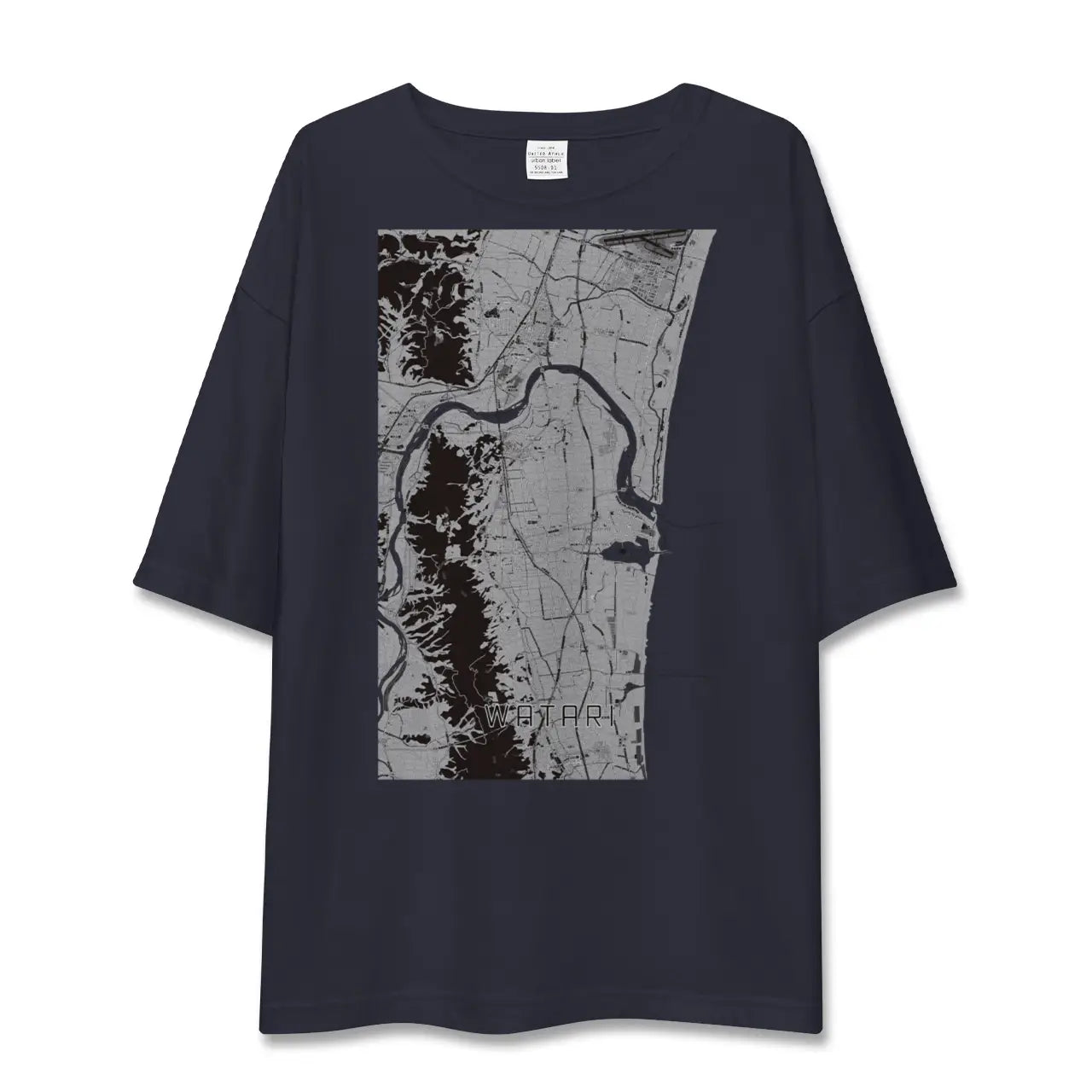【亘理(宮城県)】地図柄ビッグシルエットTシャツ