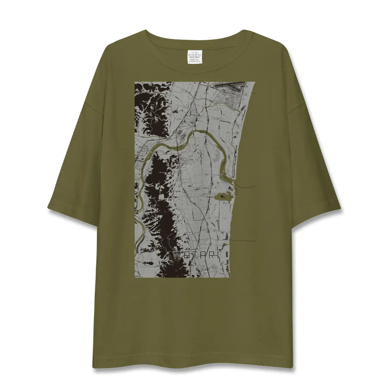 【亘理(宮城県)】地図柄ビッグシルエットTシャツ