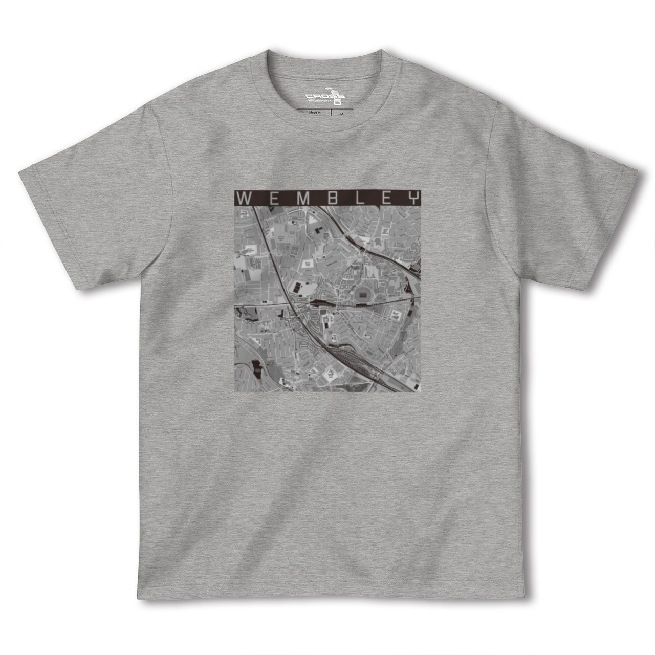 【ウェンブリー(イギリス)】地図柄ヘビーウェイトTシャツ