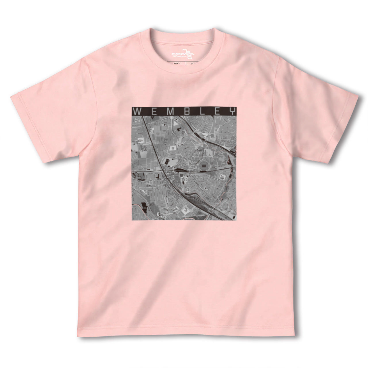 【ウェンブリー(イギリス)】地図柄ヘビーウェイトTシャツ