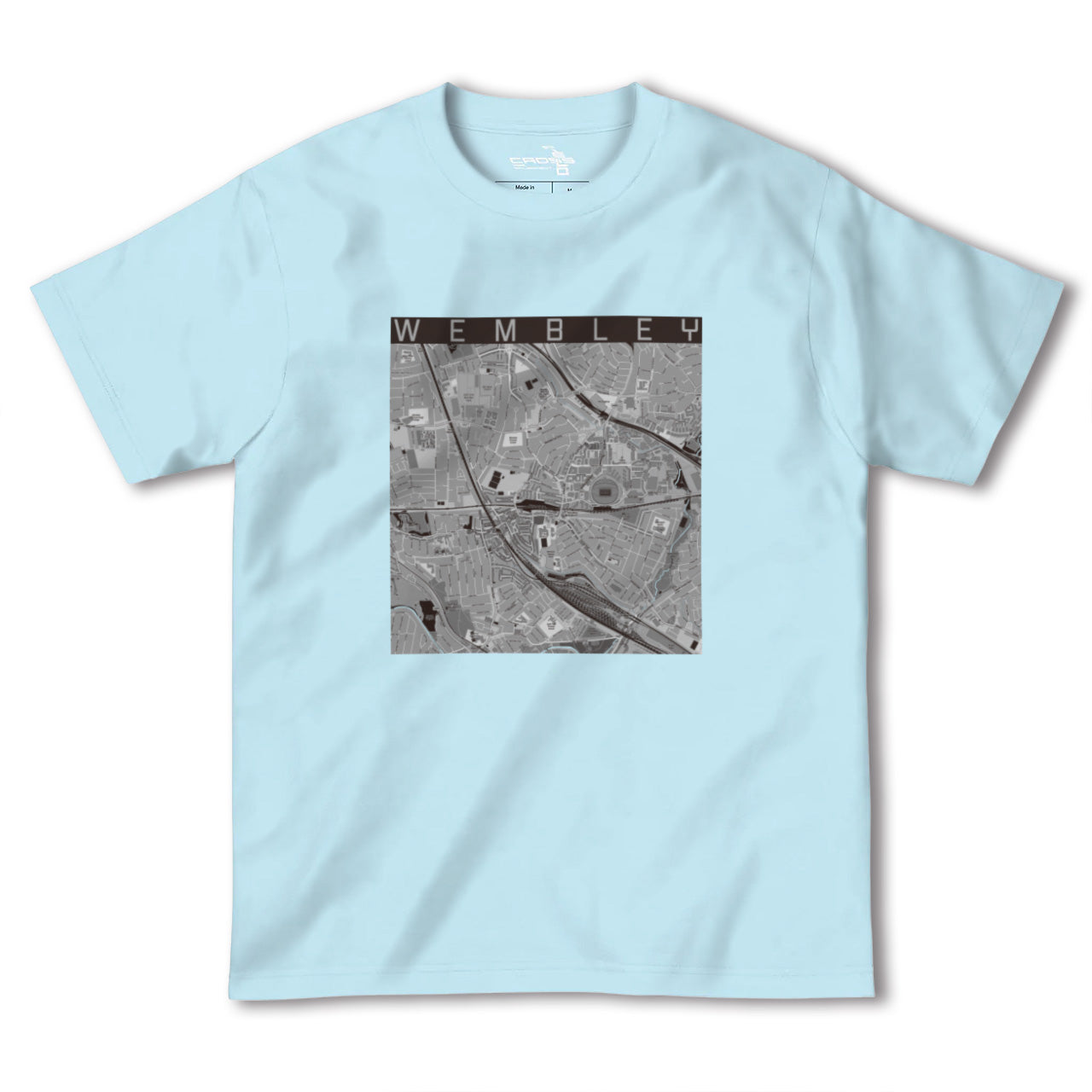 【ウェンブリー(イギリス)】地図柄ヘビーウェイトTシャツ