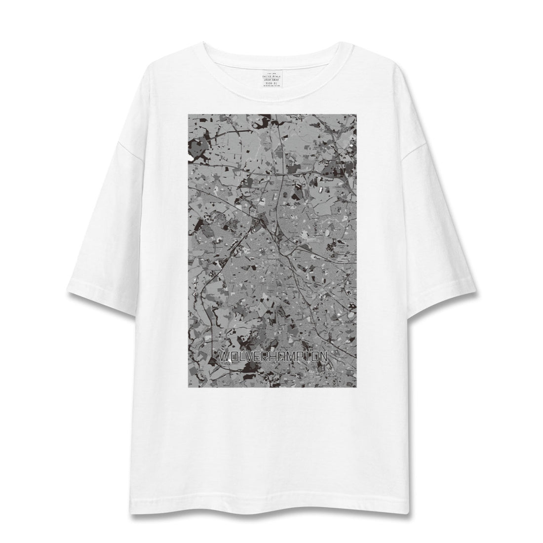 【ウルヴァーハンプトン(イギリス)】地図柄ビッグシルエットTシャツ