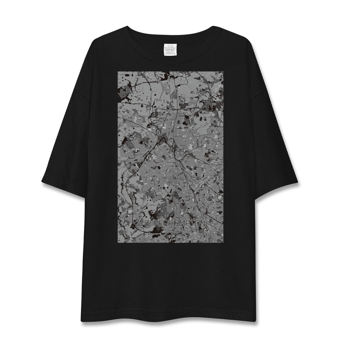 【ウルヴァーハンプトン(イギリス)】地図柄ビッグシルエットTシャツ