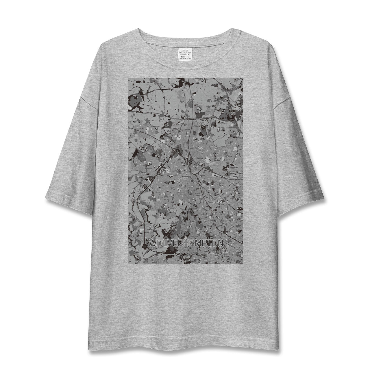 【ウルヴァーハンプトン(イギリス)】地図柄ビッグシルエットTシャツ