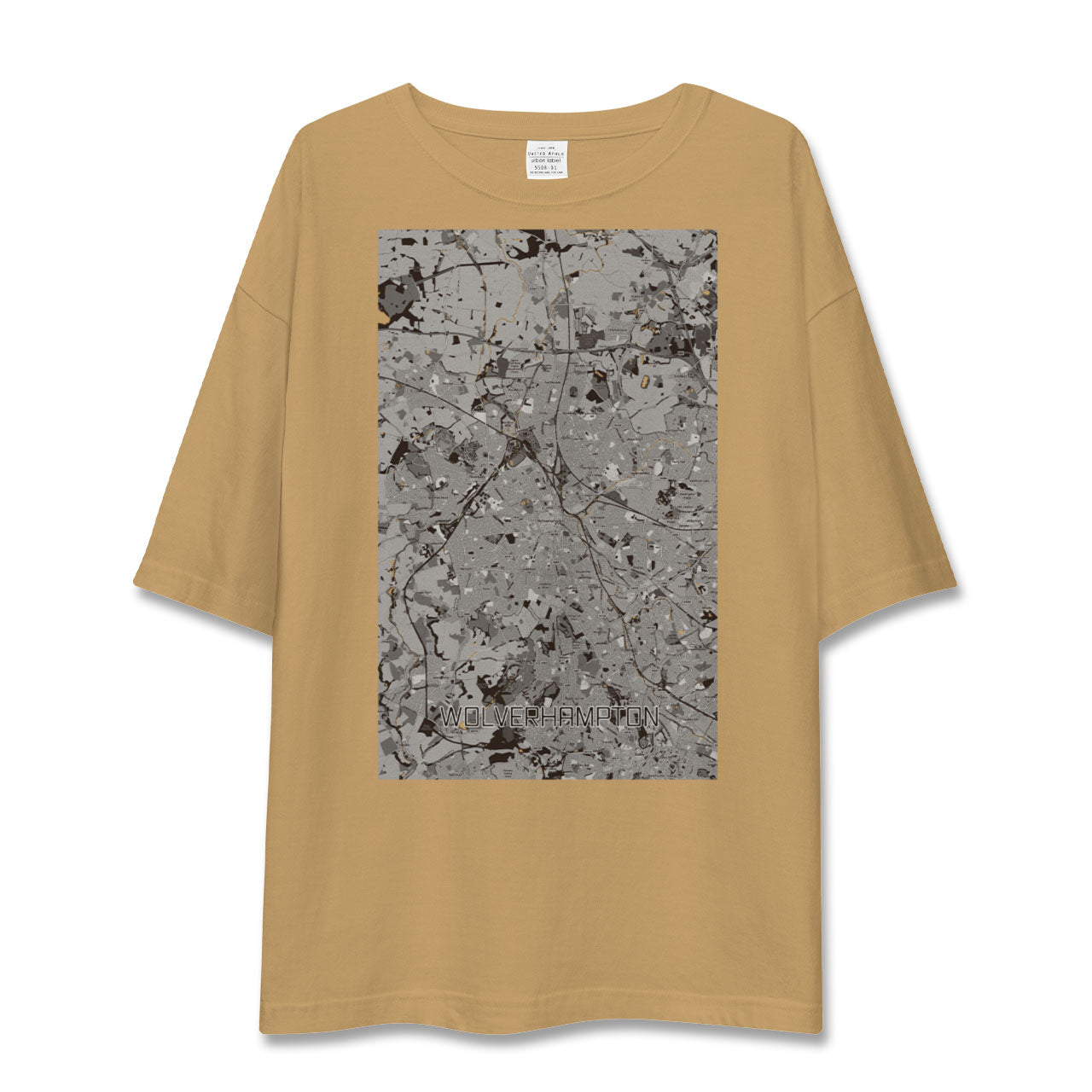 【ウルヴァーハンプトン(イギリス)】地図柄ビッグシルエットTシャツ