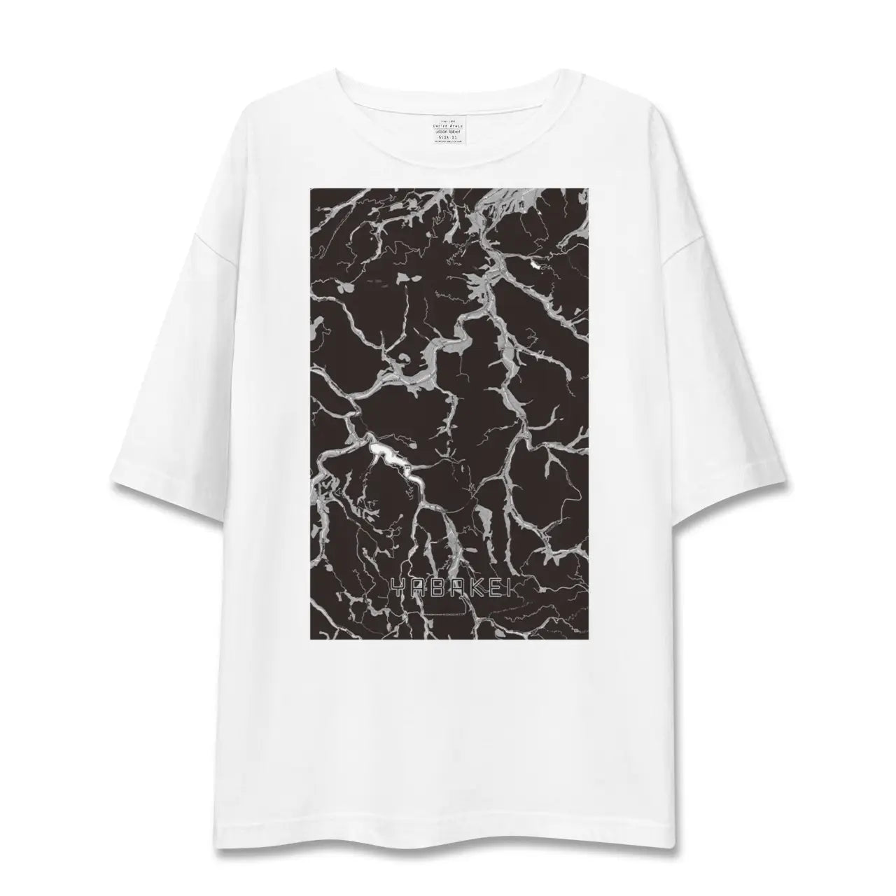 【耶馬渓(大分県)】地図柄ビッグシルエットTシャツ