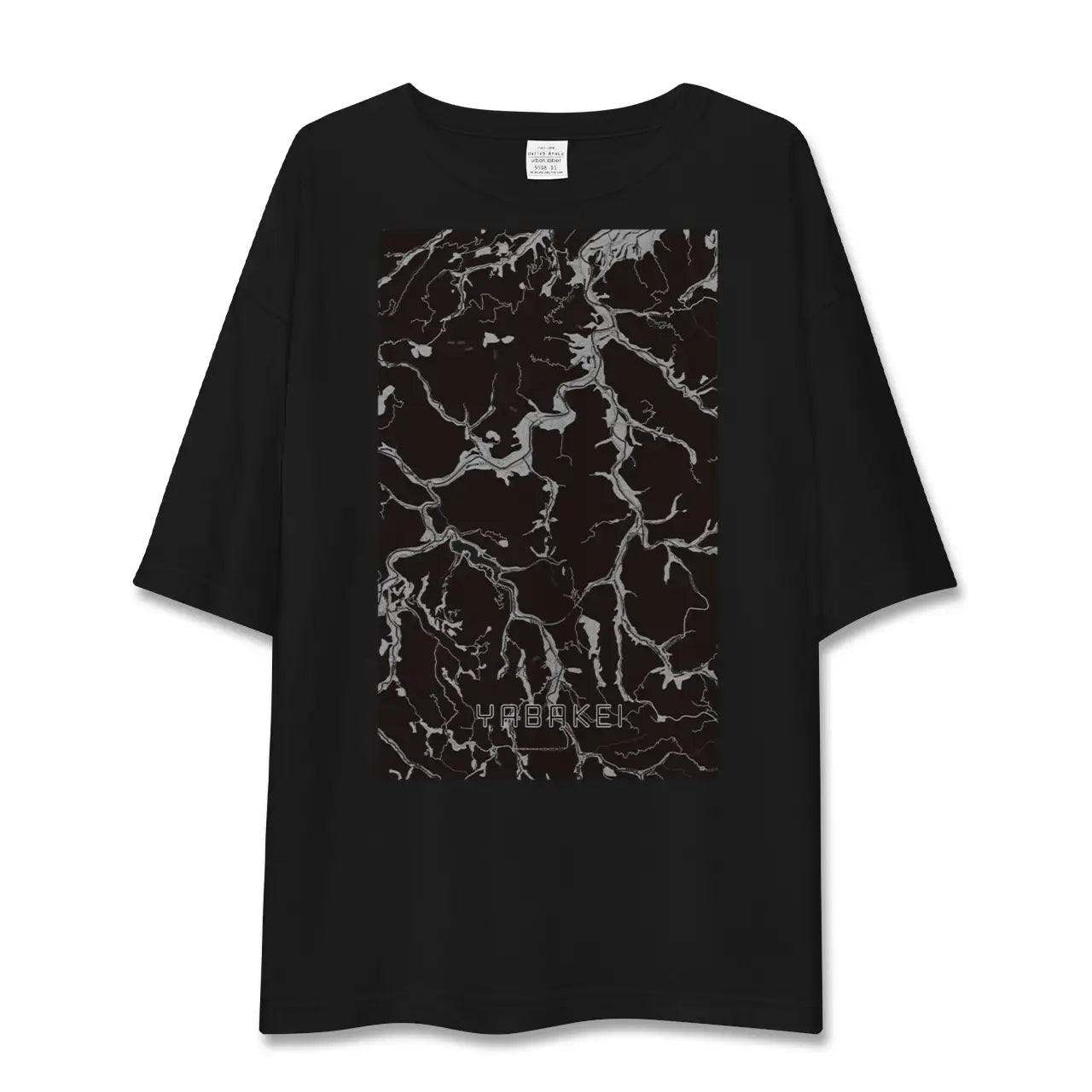 【耶馬渓(大分県)】地図柄ビッグシルエットTシャツ