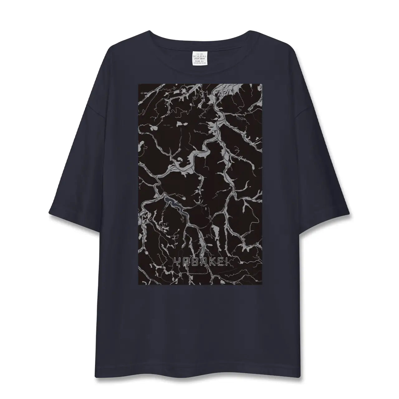 【耶馬渓(大分県)】地図柄ビッグシルエットTシャツ