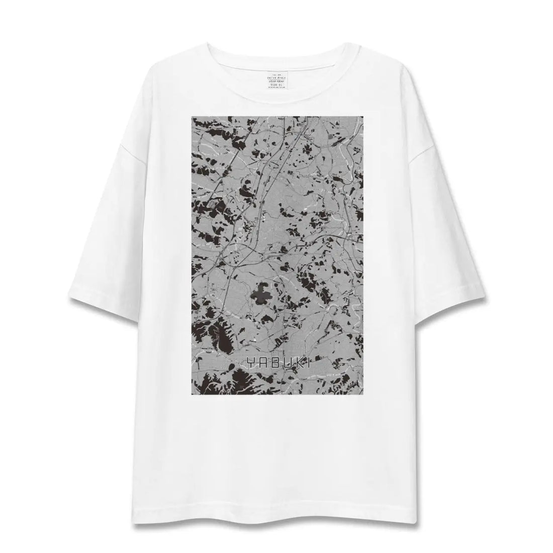 【矢吹(福島県)】地図柄ビッグシルエットTシャツ