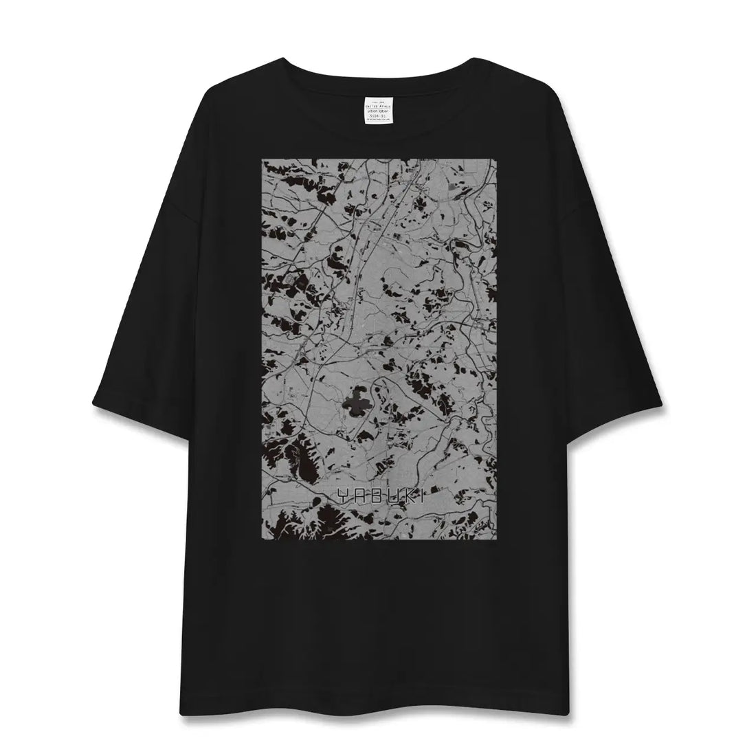 【矢吹(福島県)】地図柄ビッグシルエットTシャツ