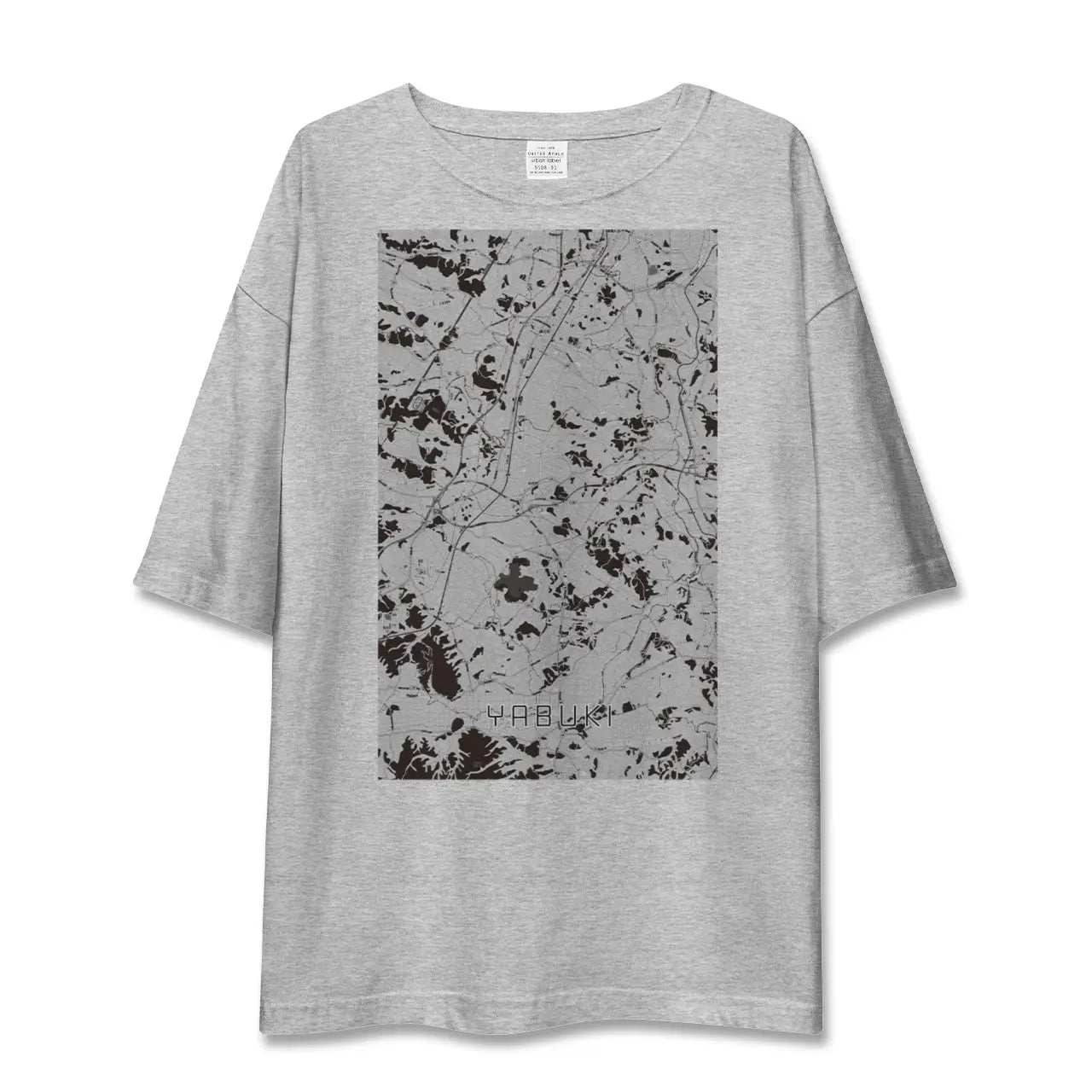 【矢吹(福島県)】地図柄ビッグシルエットTシャツ