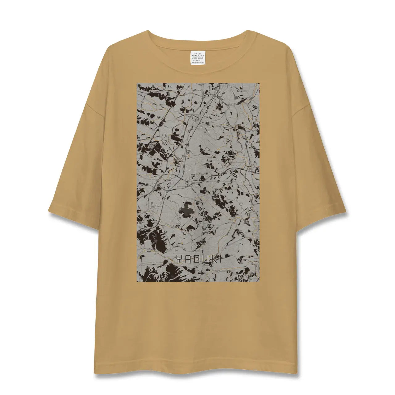 【矢吹(福島県)】地図柄ビッグシルエットTシャツ