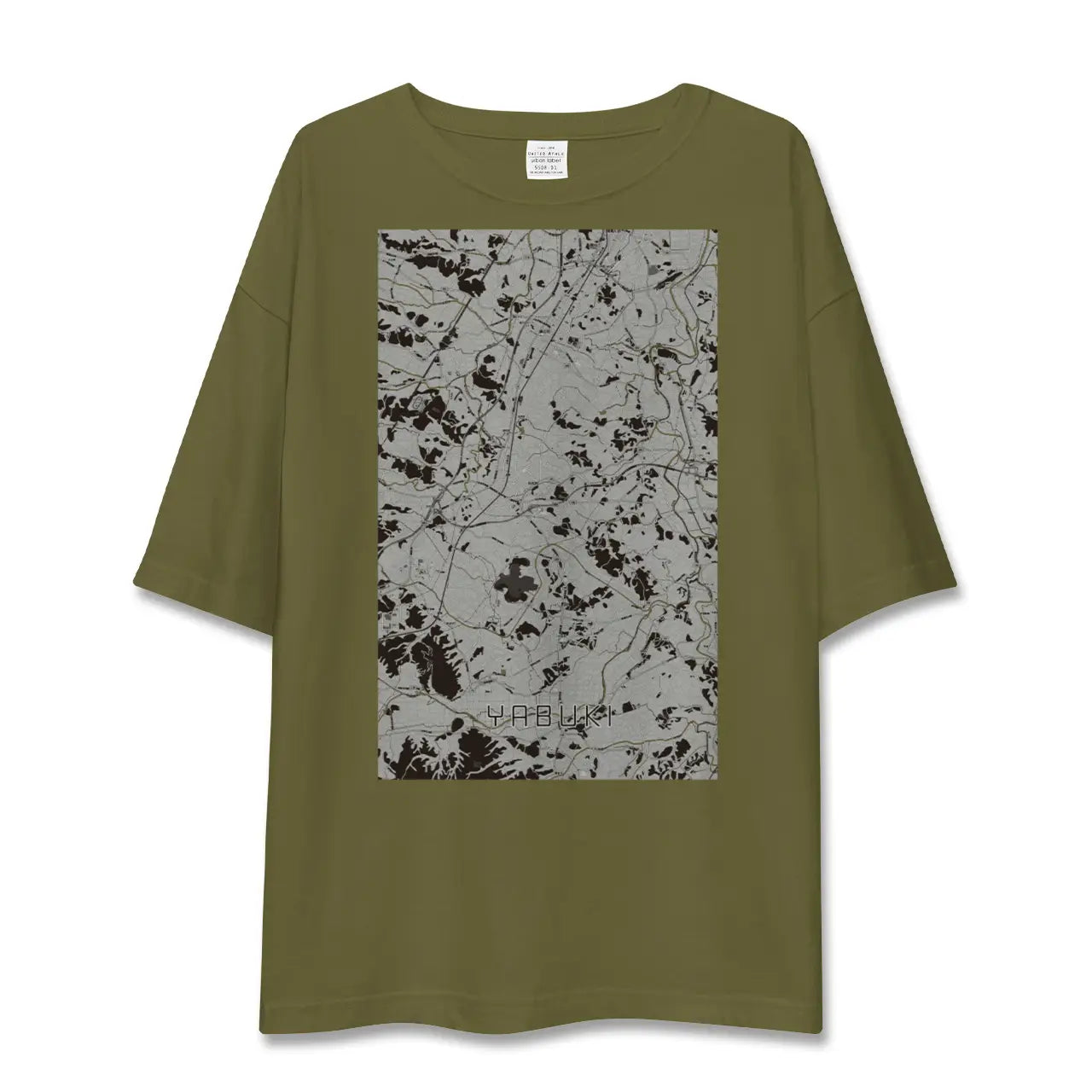 【矢吹(福島県)】地図柄ビッグシルエットTシャツ