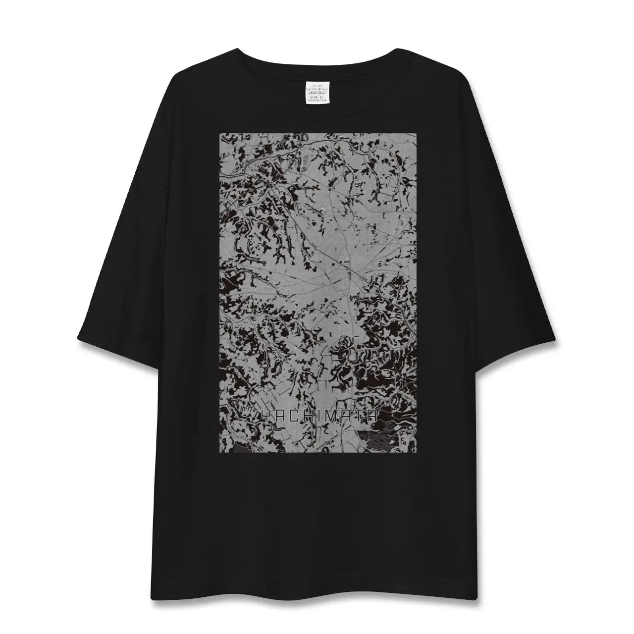 【八街(千葉県)】地図柄ビッグシルエットTシャツ