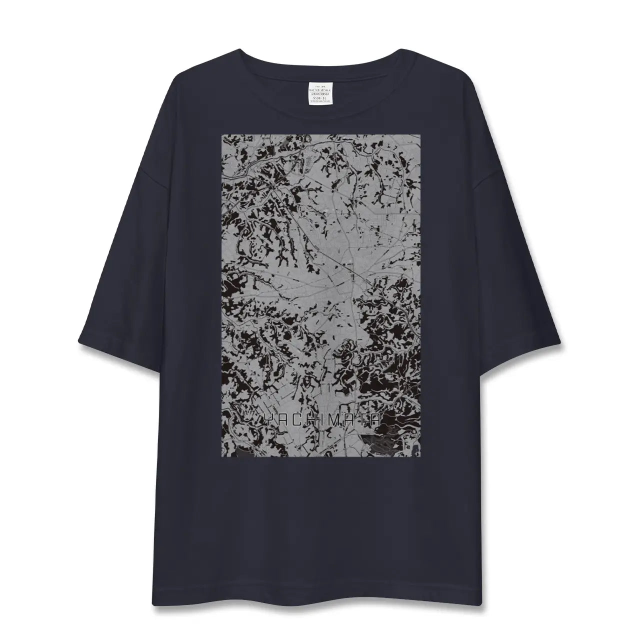 【八街(千葉県)】地図柄ビッグシルエットTシャツ