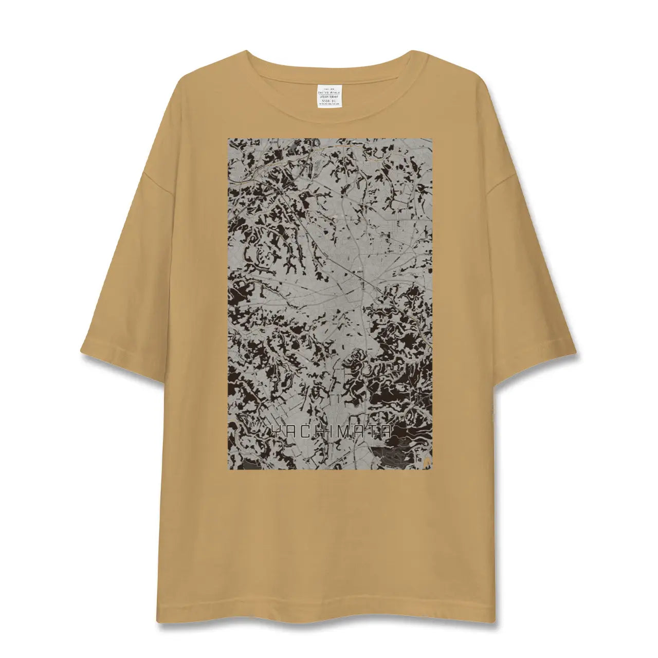 【八街(千葉県)】地図柄ビッグシルエットTシャツ