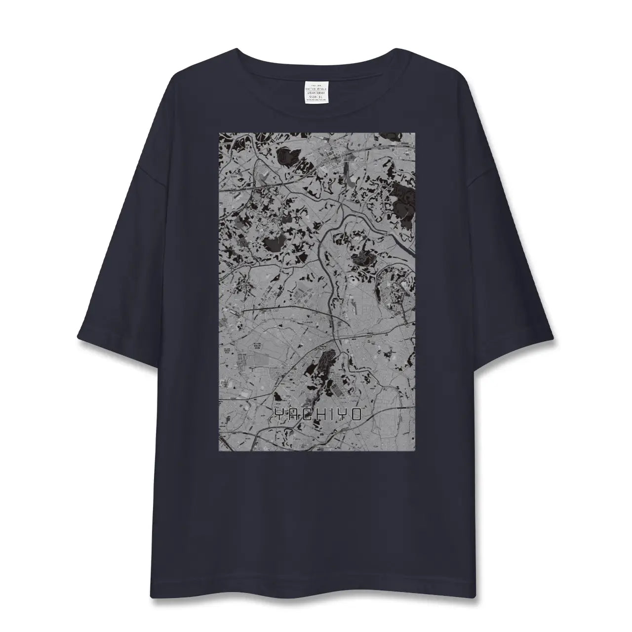 【八千代(千葉県)】地図柄ビッグシルエットTシャツ