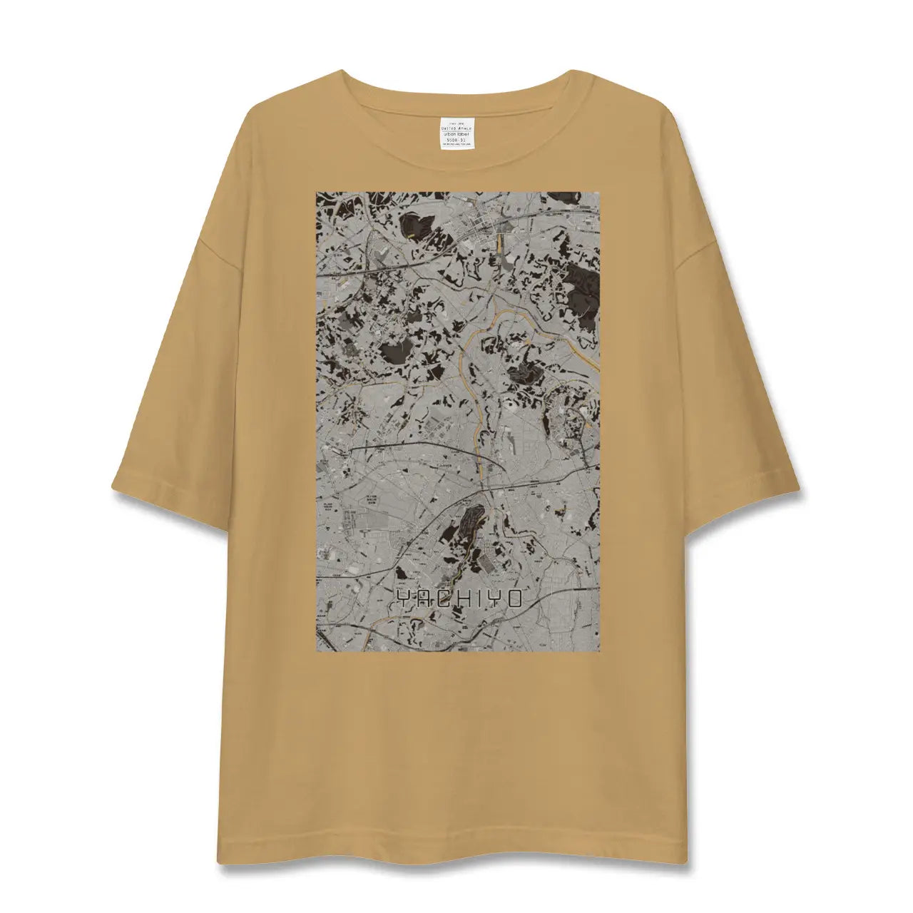 【八千代(千葉県)】地図柄ビッグシルエットTシャツ