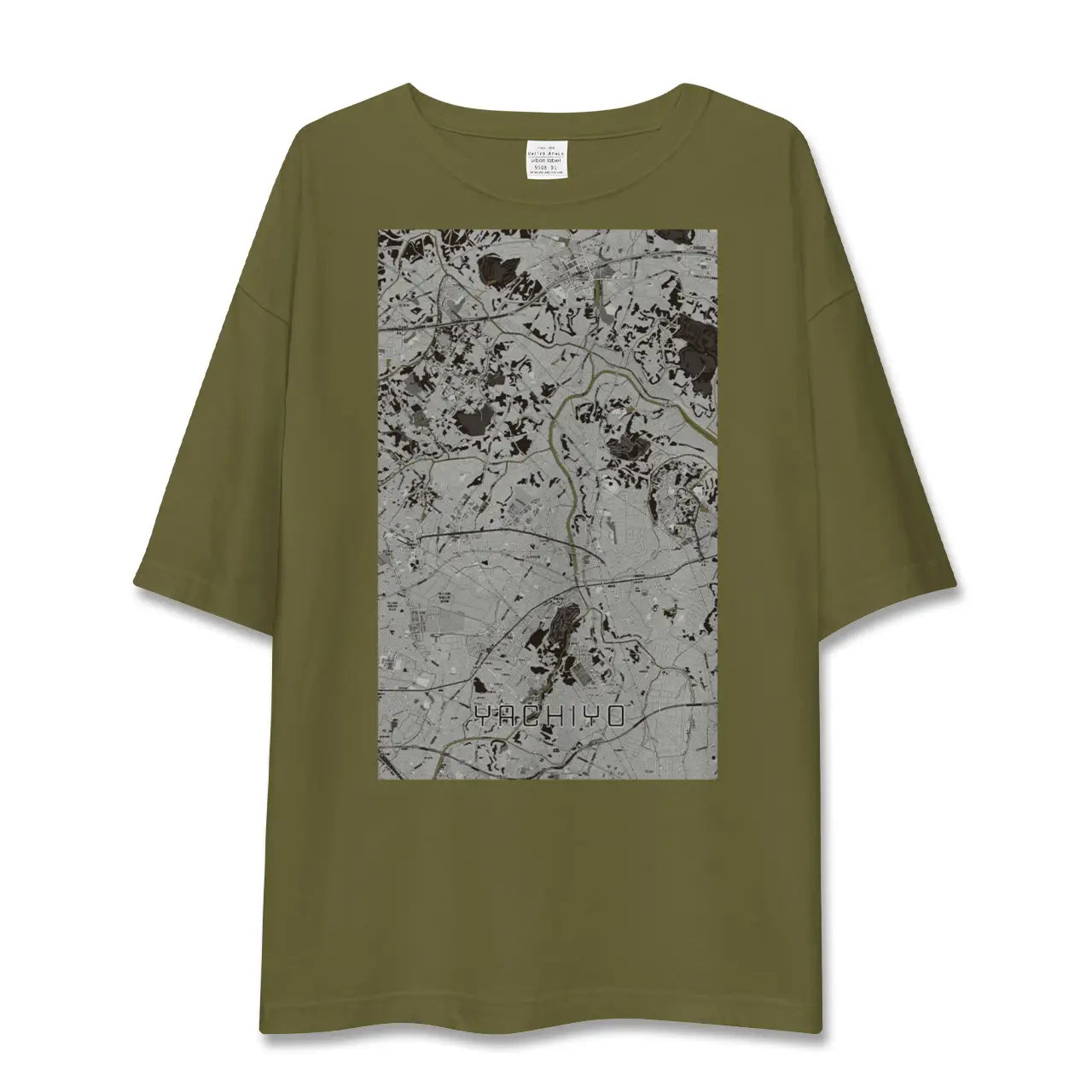 【八千代(千葉県)】地図柄ビッグシルエットTシャツ