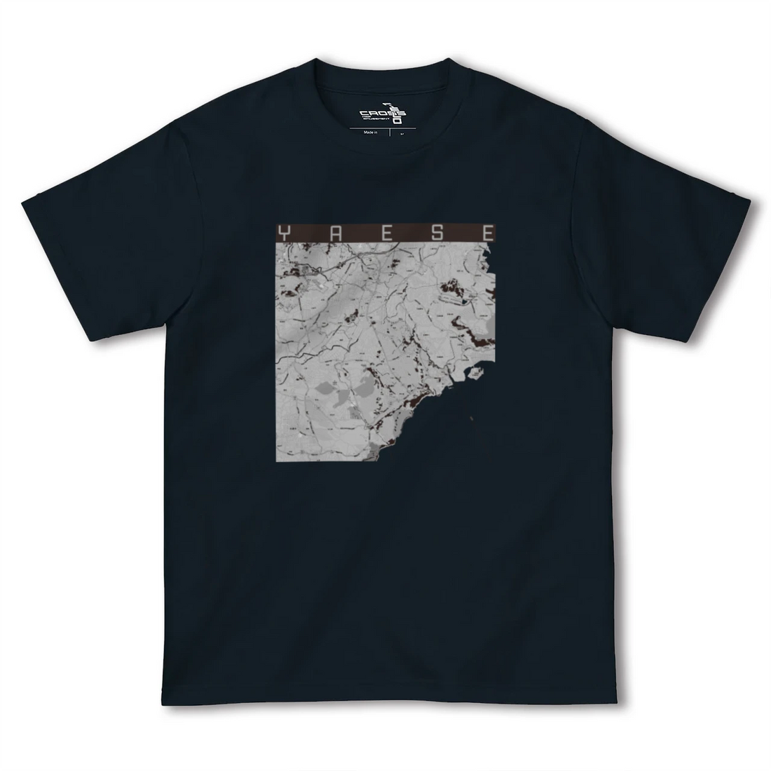 【八重瀬(沖縄県)】地図柄ヘビーウェイトTシャツ