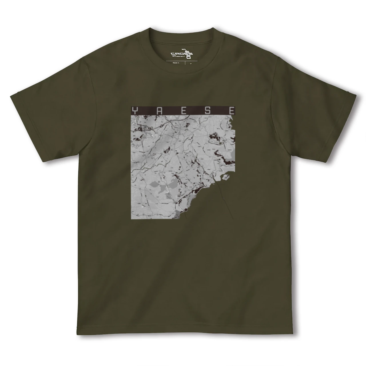 【八重瀬(沖縄県)】地図柄ヘビーウェイトTシャツ
