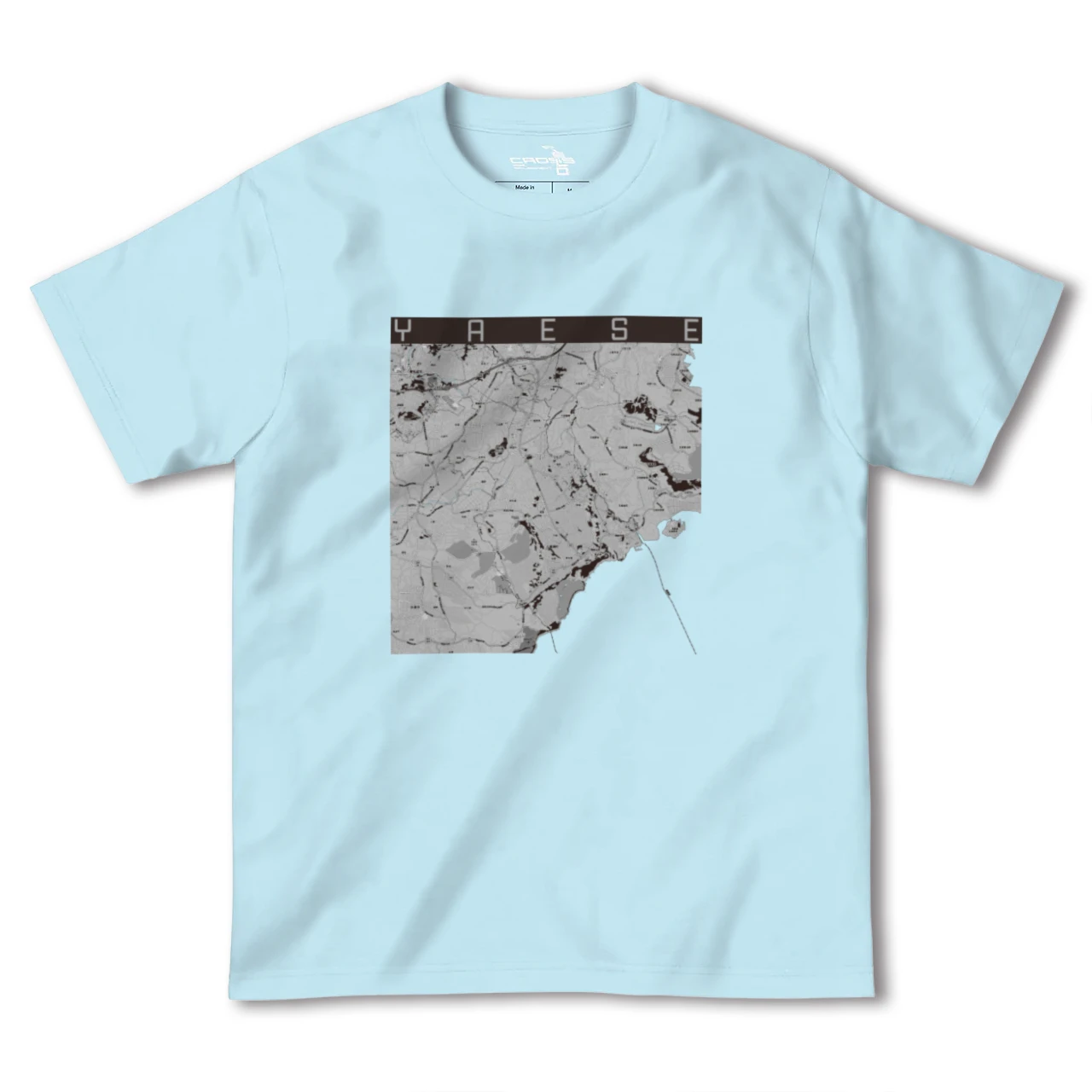 【八重瀬(沖縄県)】地図柄ヘビーウェイトTシャツ