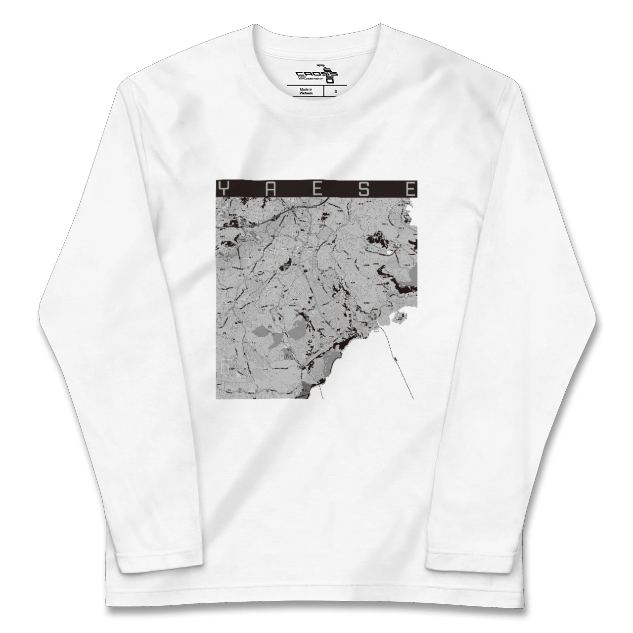 【八重瀬(沖縄県)】地図柄ロングスリーブTシャツ