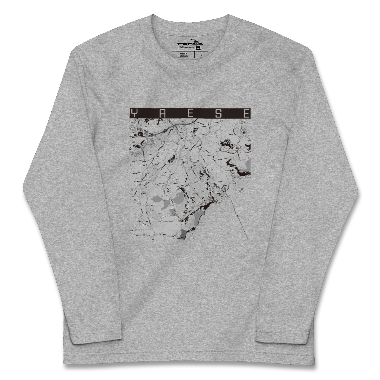 【八重瀬(沖縄県)】地図柄ロングスリーブTシャツ