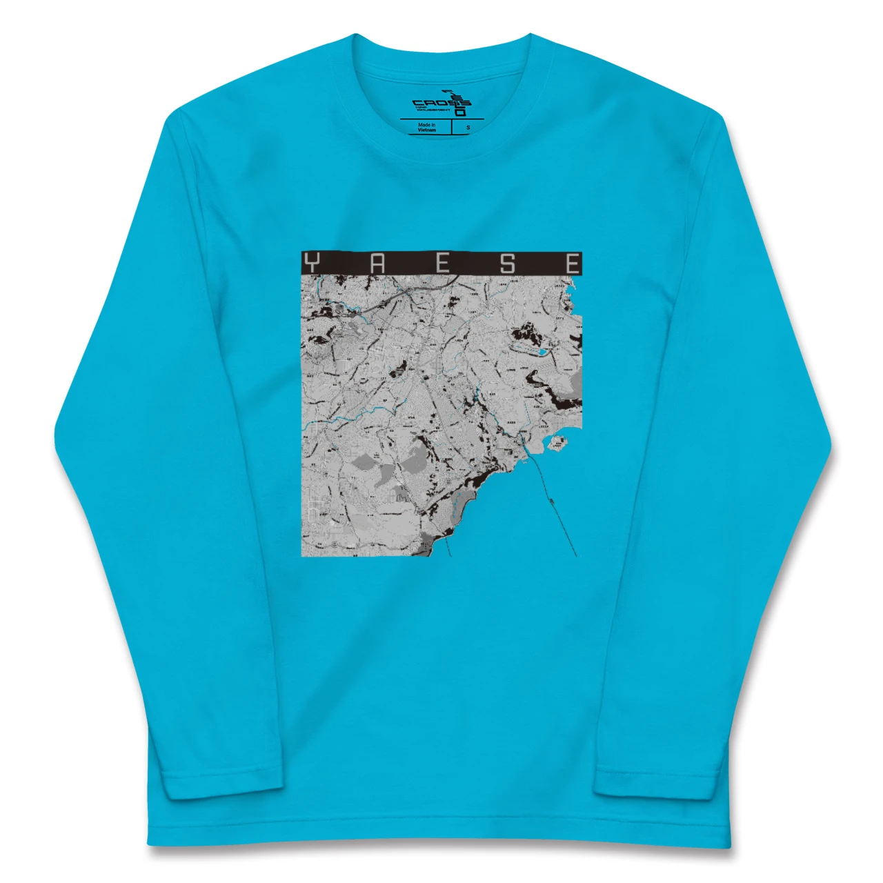 【八重瀬(沖縄県)】地図柄ロングスリーブTシャツ