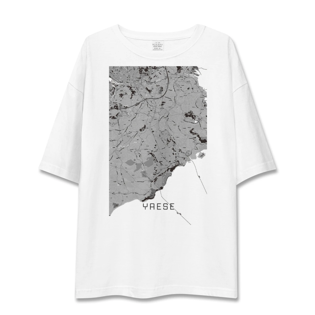 【八重瀬(沖縄県)】地図柄ビッグシルエットTシャツ