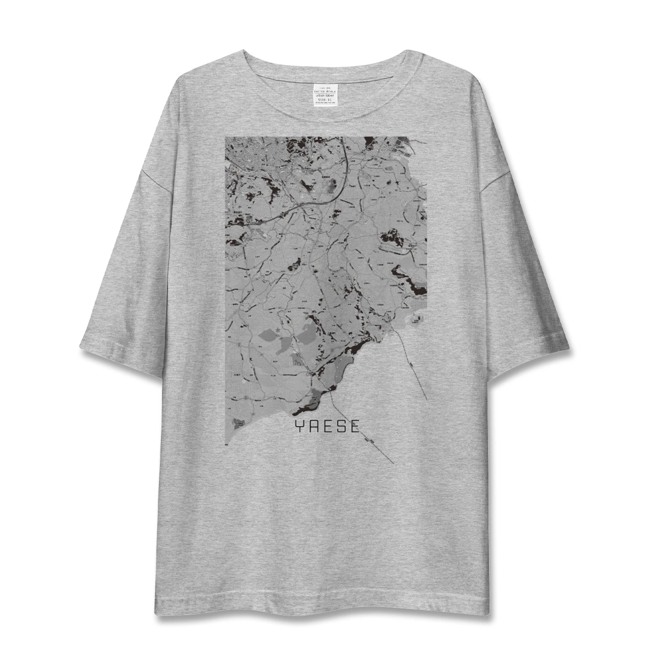 【八重瀬(沖縄県)】地図柄ビッグシルエットTシャツ