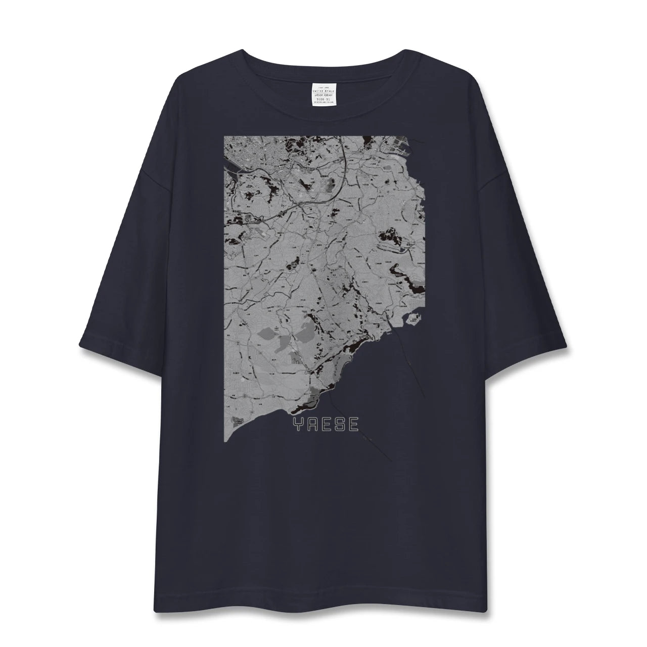 【八重瀬(沖縄県)】地図柄ビッグシルエットTシャツ