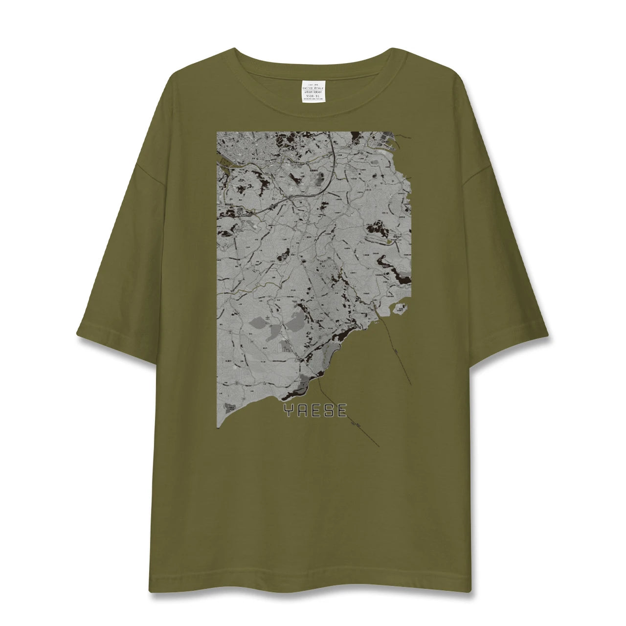 【八重瀬(沖縄県)】地図柄ビッグシルエットTシャツ
