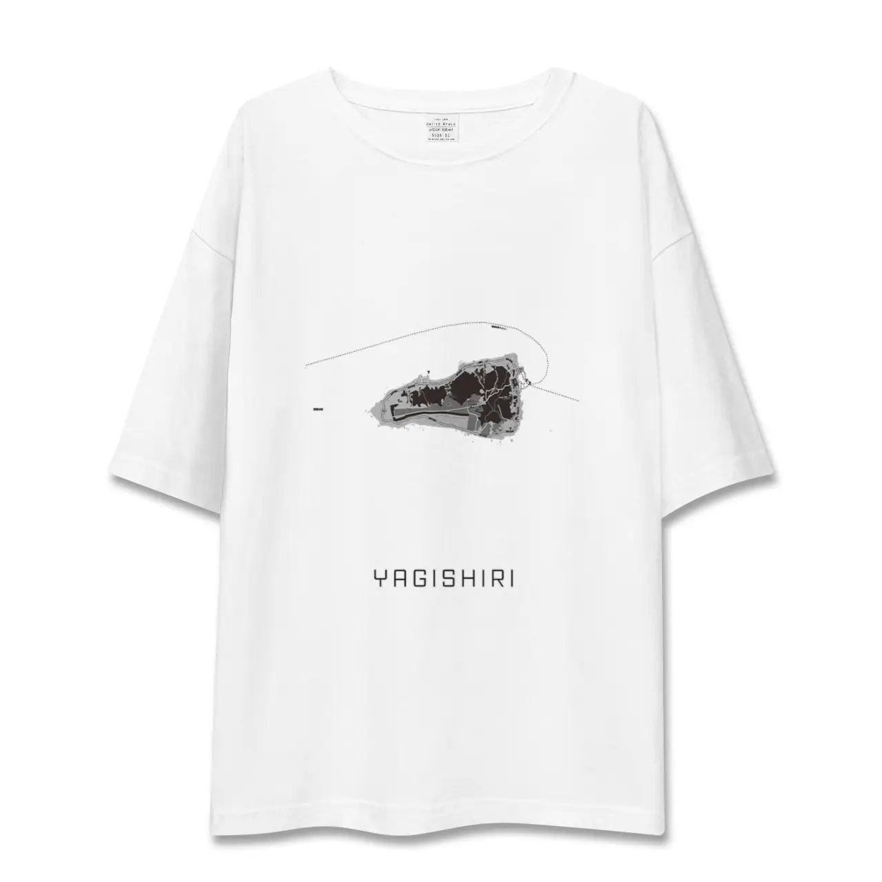 【焼尻(北海道)】地図柄ビッグシルエットTシャツ