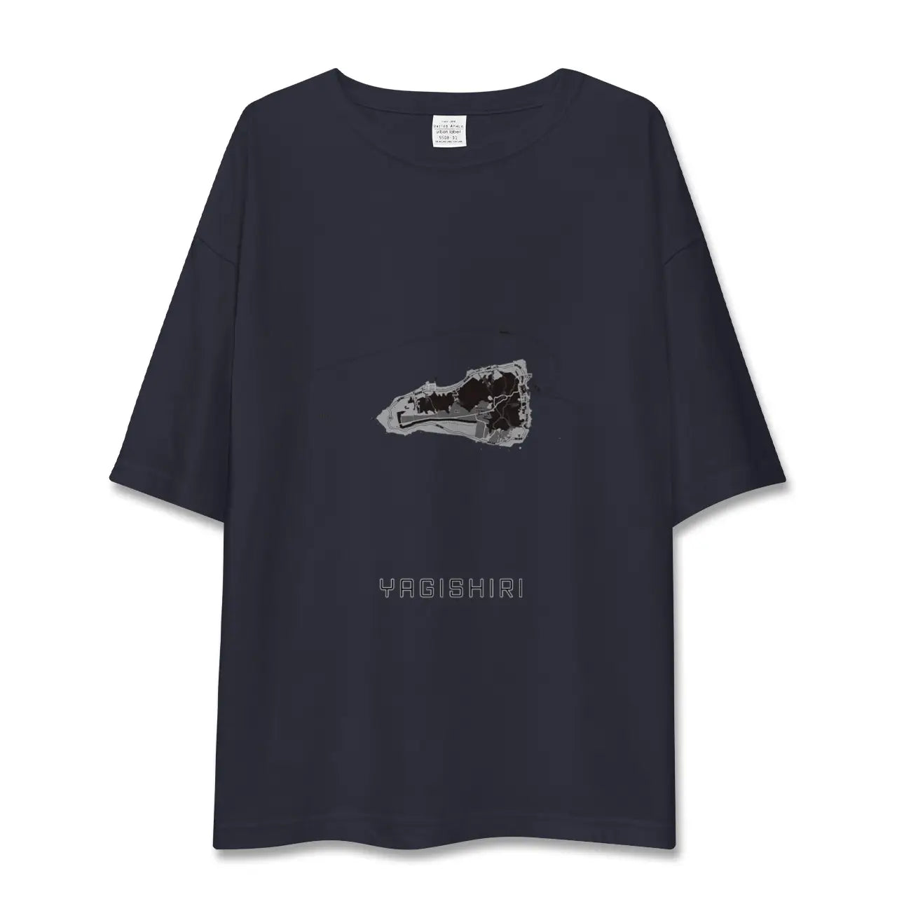 【焼尻(北海道)】地図柄ビッグシルエットTシャツ