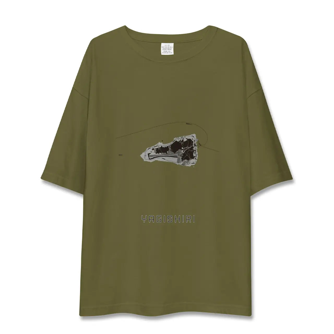 【焼尻(北海道)】地図柄ビッグシルエットTシャツ