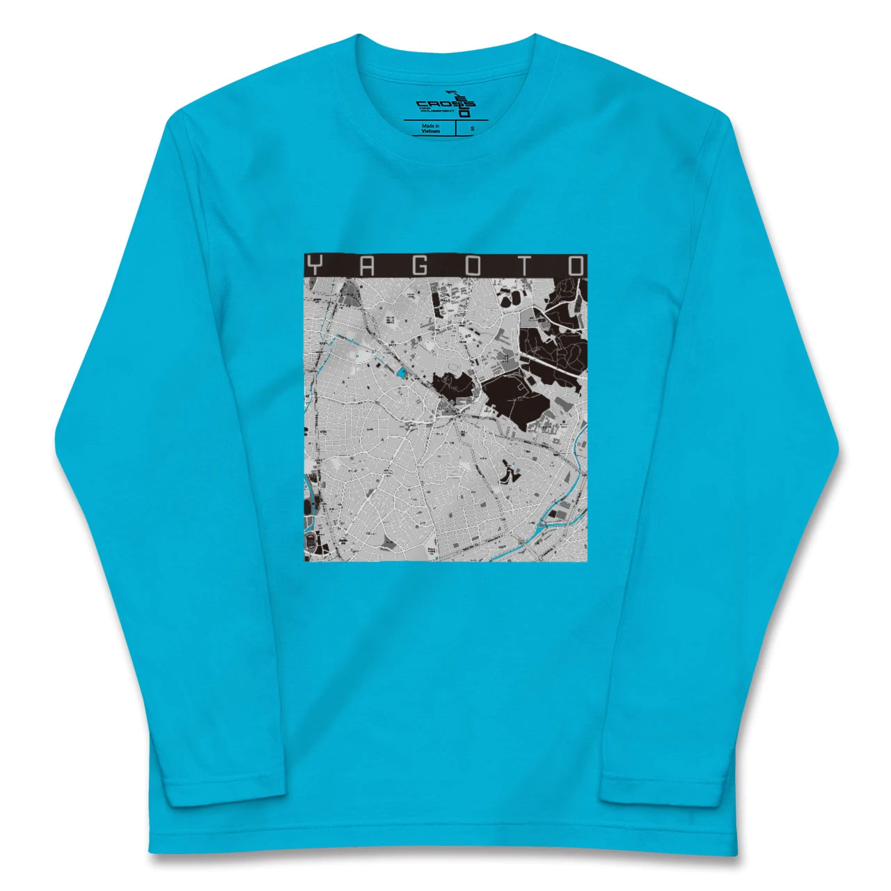 【八事(愛知県)】地図柄ロングスリーブTシャツ